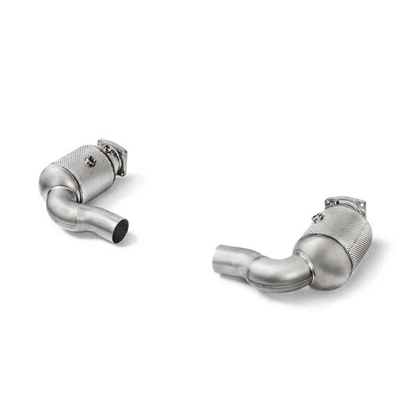 Akrapovic Link Pipes with cat Porsche 991.2 Turbo S