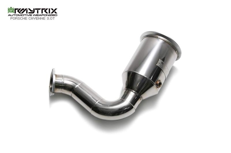 Stainless Steel Decatted downpipe Porsche Cayenne