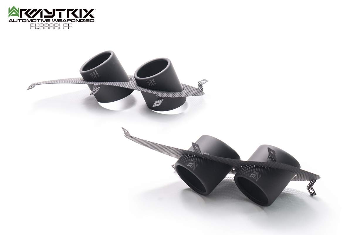 Stainless Steel Mat black tips Ferrari FF